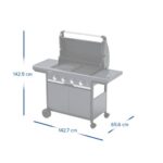 Acampada para barbacoa Gaz Select 4 Exs Gris Anthracite - Imagen 3