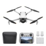 Dji Mini 3 Volar más Drone combinado con mando inteligente Mando a distancia gris