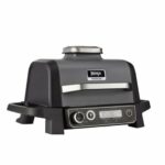 Ninja Woodfire Electric Barbecue Ventilador Negro, Plateado (Mate)