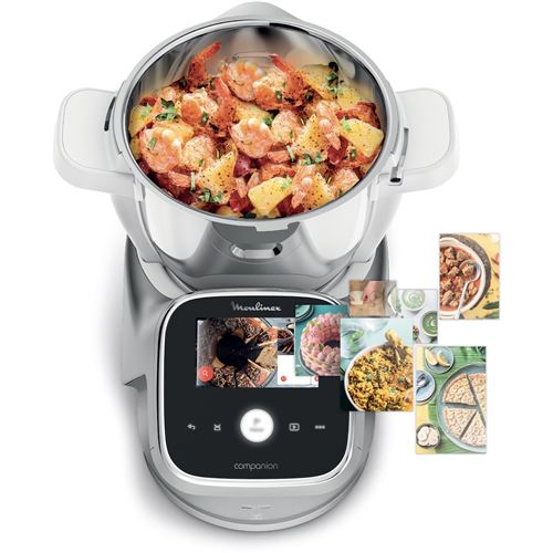 Robot-cuiseur-multifonction-Moulinex-i-Companion-Touch-Pro-HF93ECF0-1550-W-Argent-2.jpg Moulinex i-Companion Touch Pro HF93ECF0 Procesador de alimentos multifunción plateado de 1550 W - Imagen 1